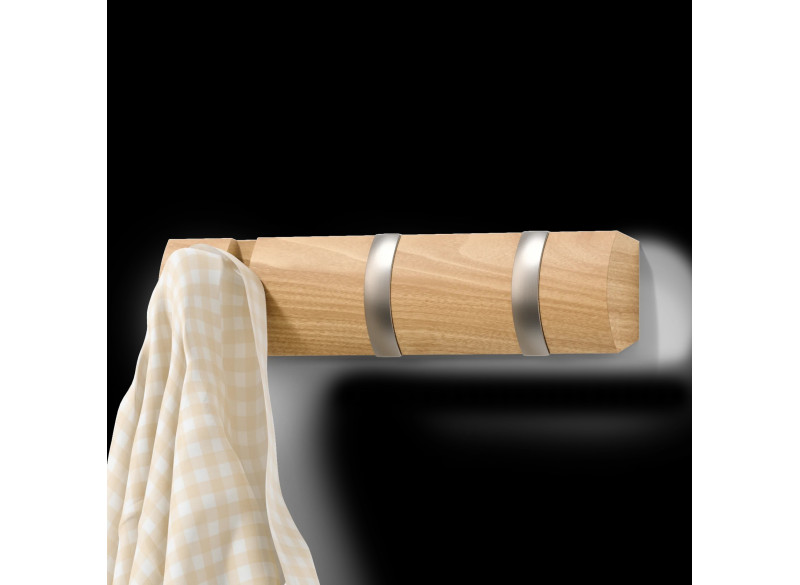 Knagerække Flip 3-hook Natur