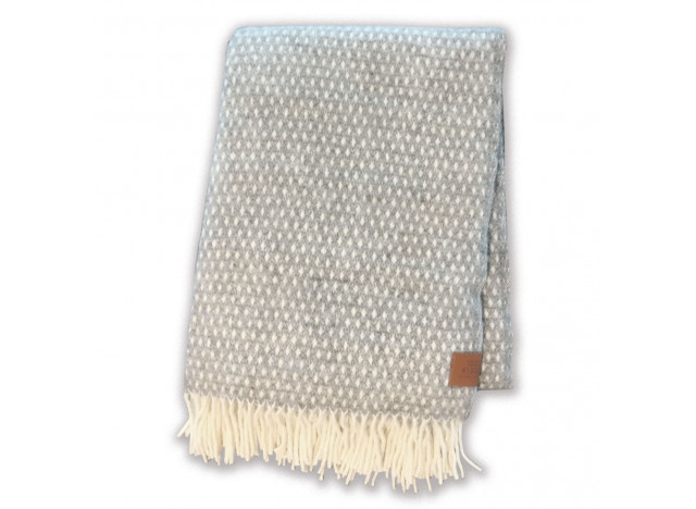 Plaid Fade Uld Light Grey