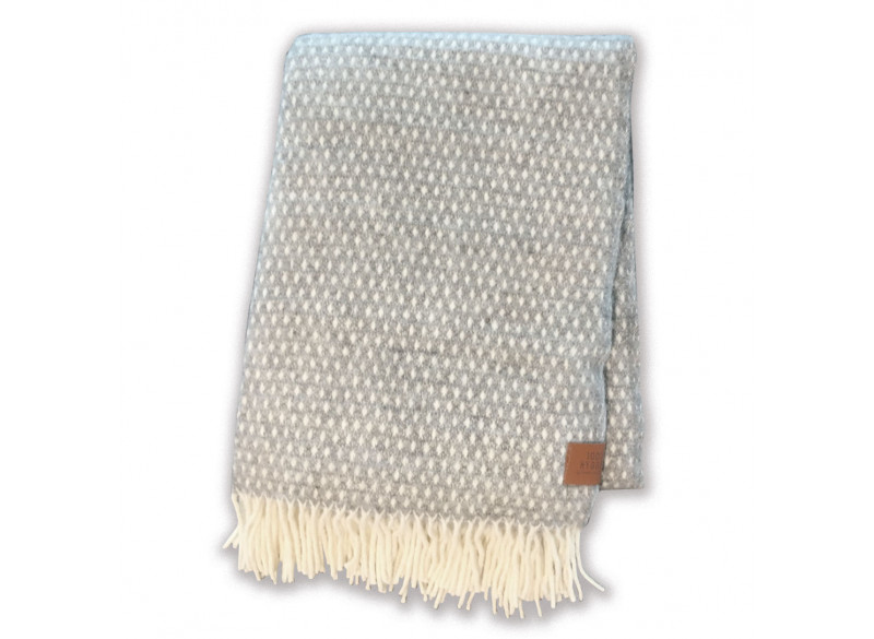 Plaid Fade Uld Light Grey