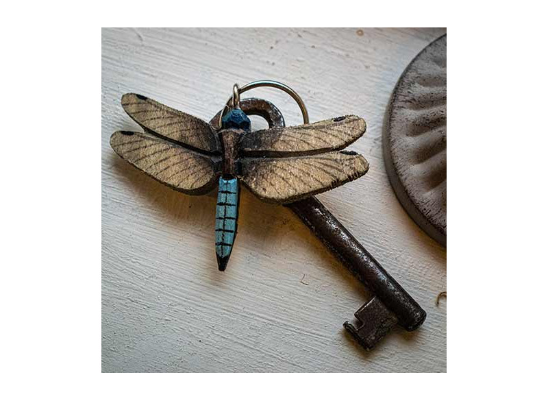 Keyring in linden wood