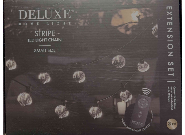 Lyskæde Ø6 Stribe - Forlængerset