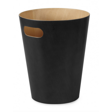 Papirspand "Wood" Sort/Natur