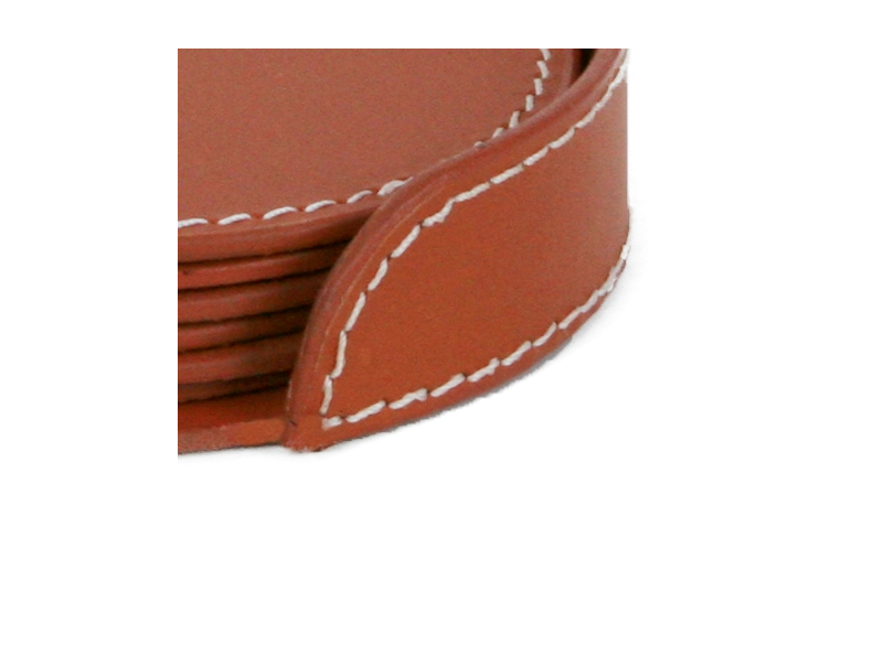 Glasskåner Læder 6-pak Cognac 