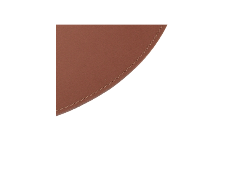 Dækkeserviet Læder Oval Cognac 