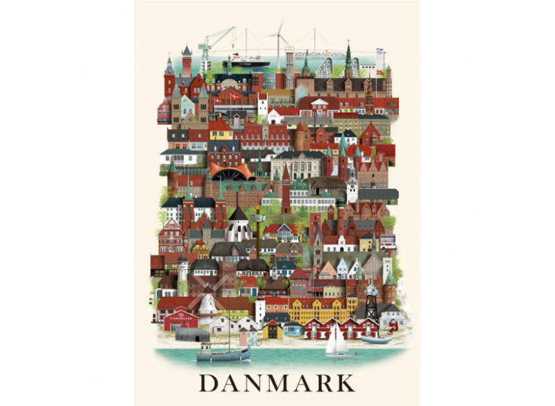 Denmark poster by Martin Schwartz