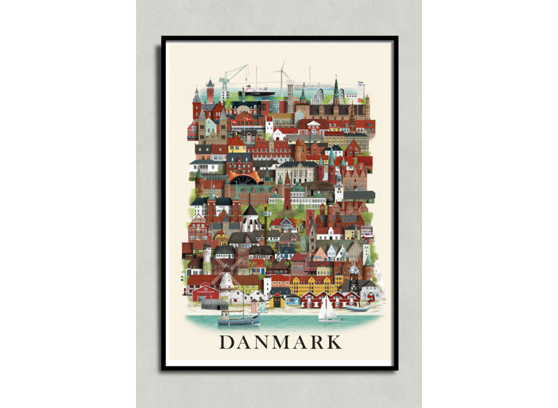 Denmark poster by Martin Schwartz