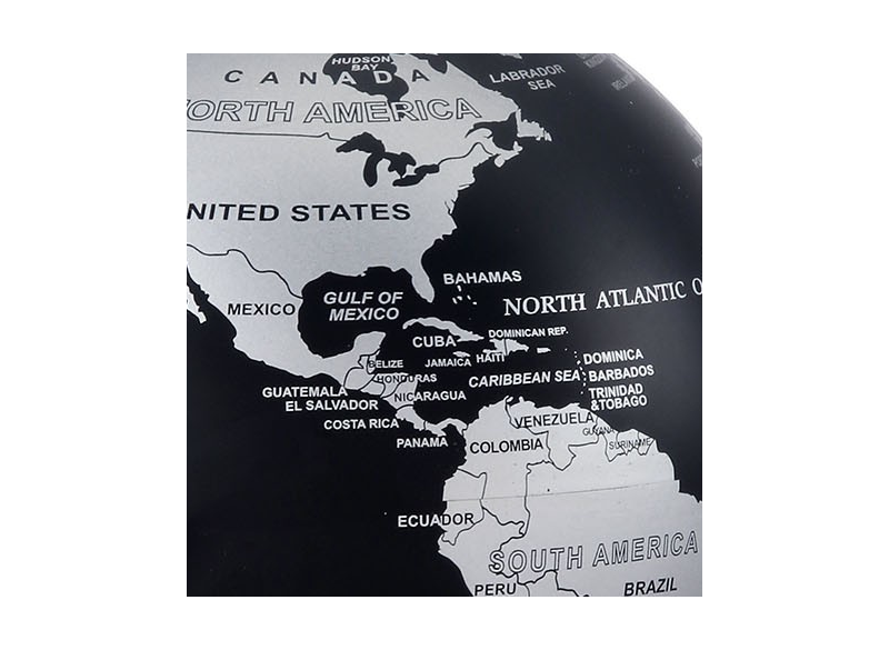 Moving Globe BlackSilver Ø15,24cm