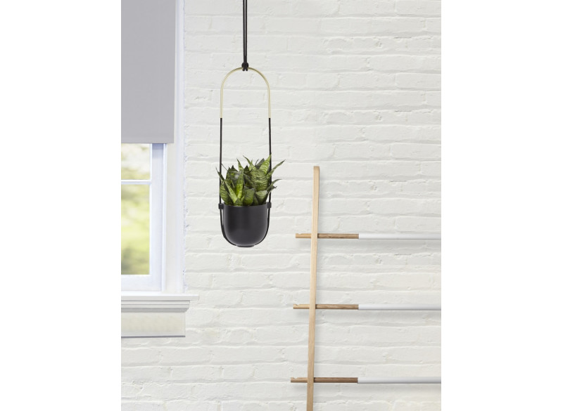 Plantehænger Sort-messing