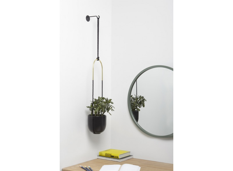 Plantehænger Sort-messing