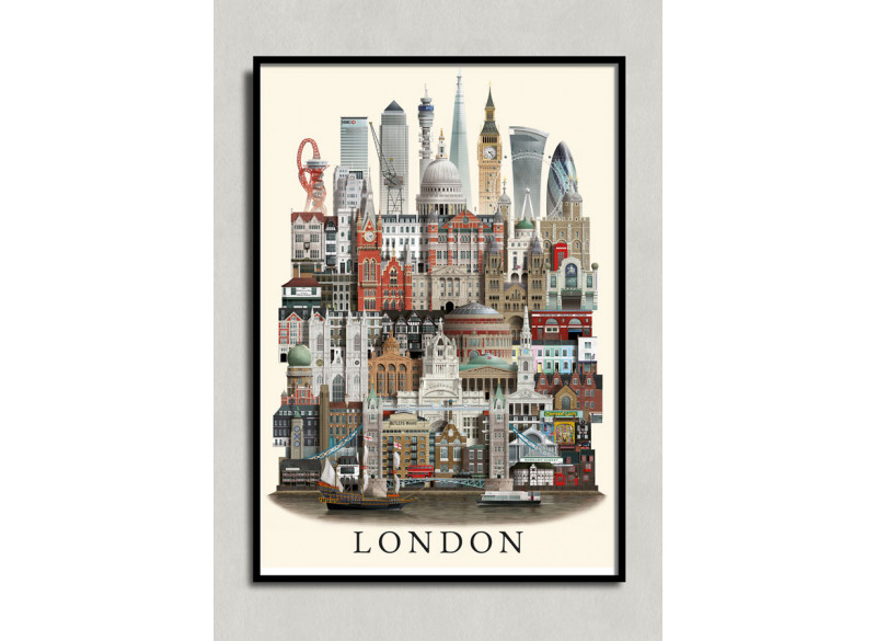 Poster London MS 50x70cm 