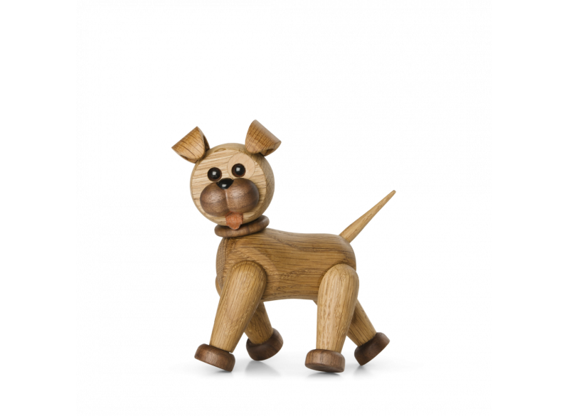 Hunden Happy eg valnød ask