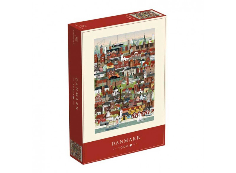 Puslespil Danmark 1000 brikker