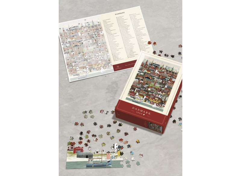 Puslespil Danmark 1000 brikker