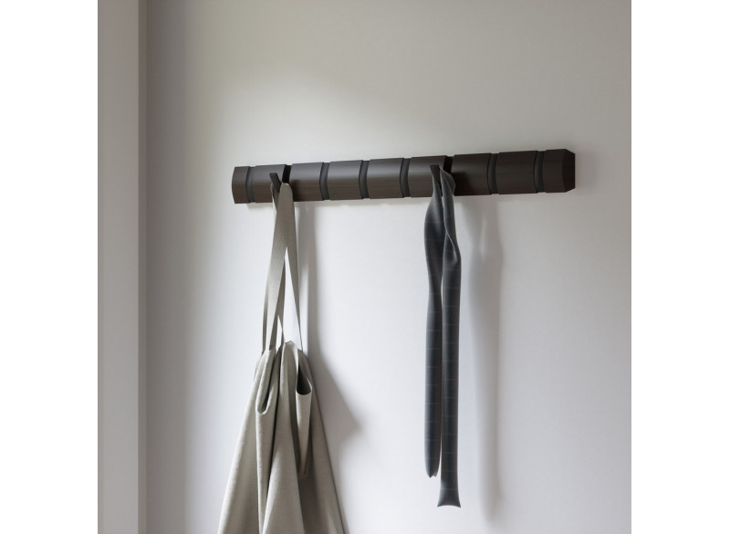 Knagerække Flip 8-Hook Walnut