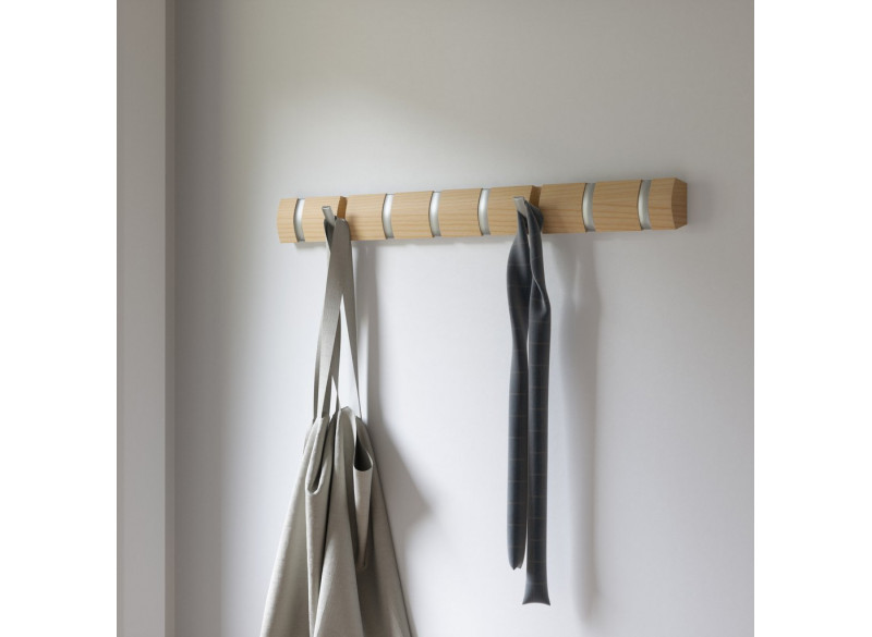 Knagerække Flip 8-hook Ask