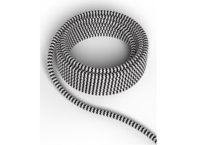 Stofledning sorthvid 3 meter