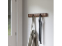 Knagerække Flip 5-hook Lys Walnut - Messing