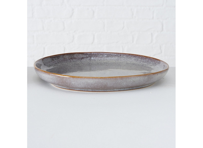 Tallerken Lenja BlåBrunGrå