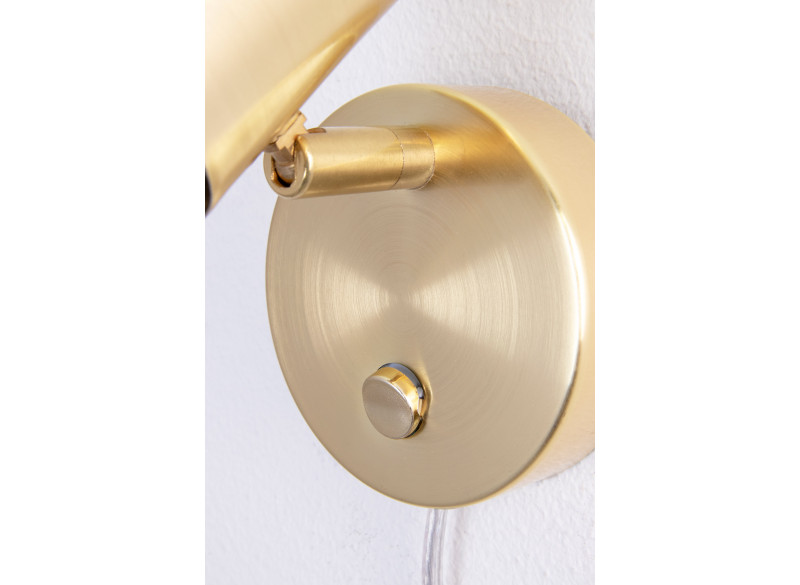 Væglampe Clark messing