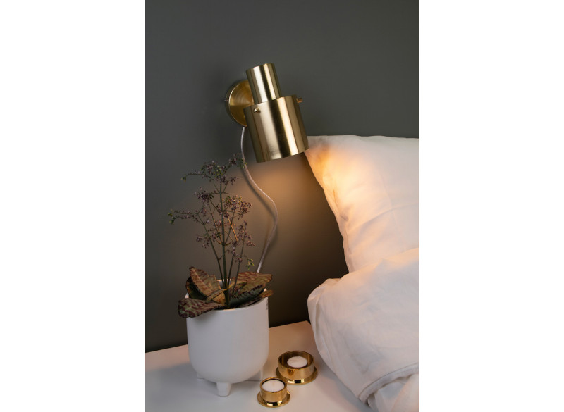 Væglampe Clark messing