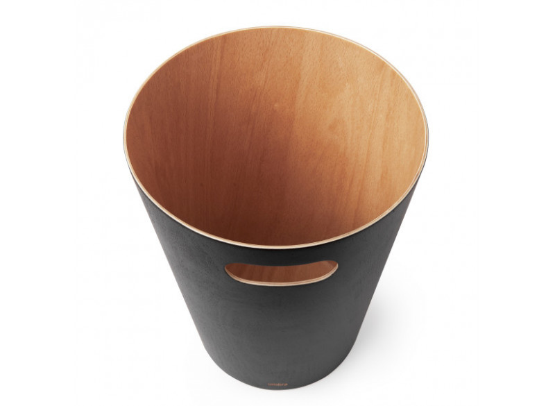 Papirspand "Wood" Sort/Natur