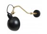 Væg lampe Oscar Messing-Sort