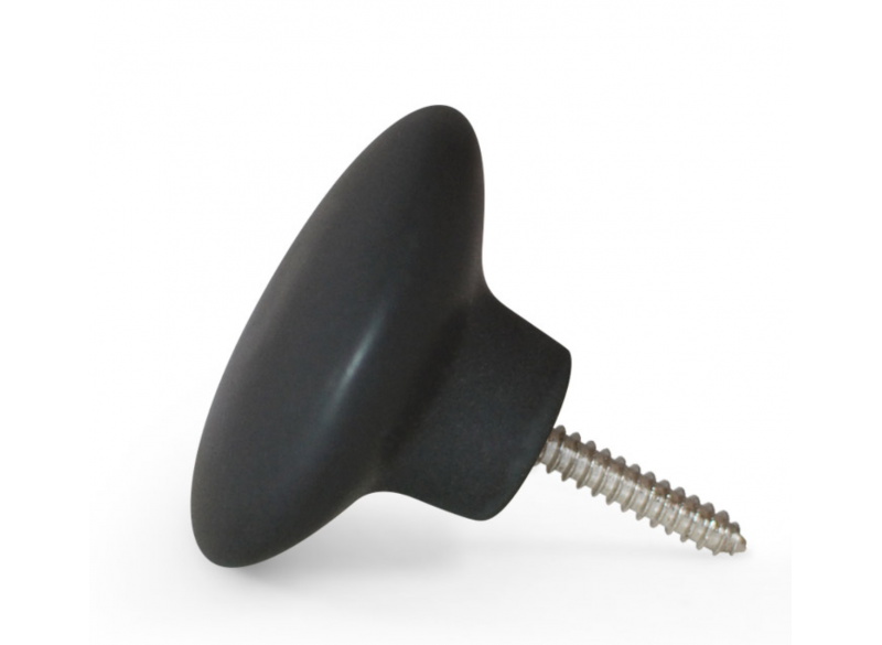 Knop Mat Dark Grey