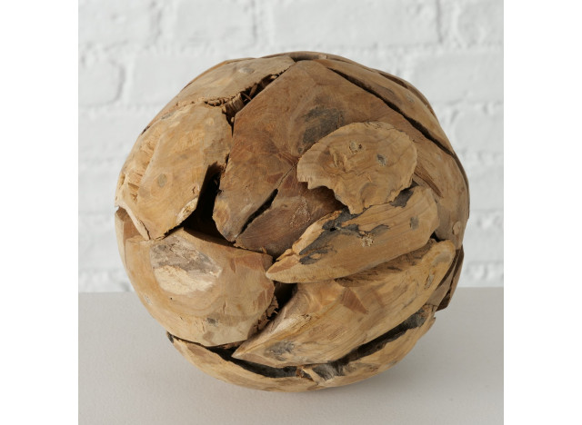 Deko bold i Teak træ Ø20cm