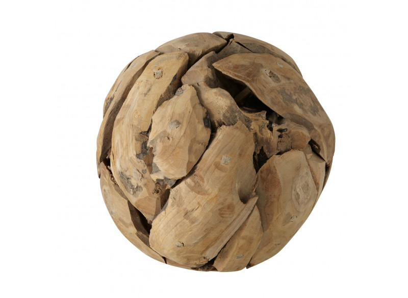 Deko bold i Teak træ Ø20cm
