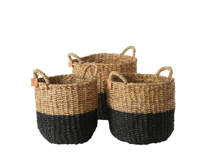 Kurv Søgræs Natur-Sort