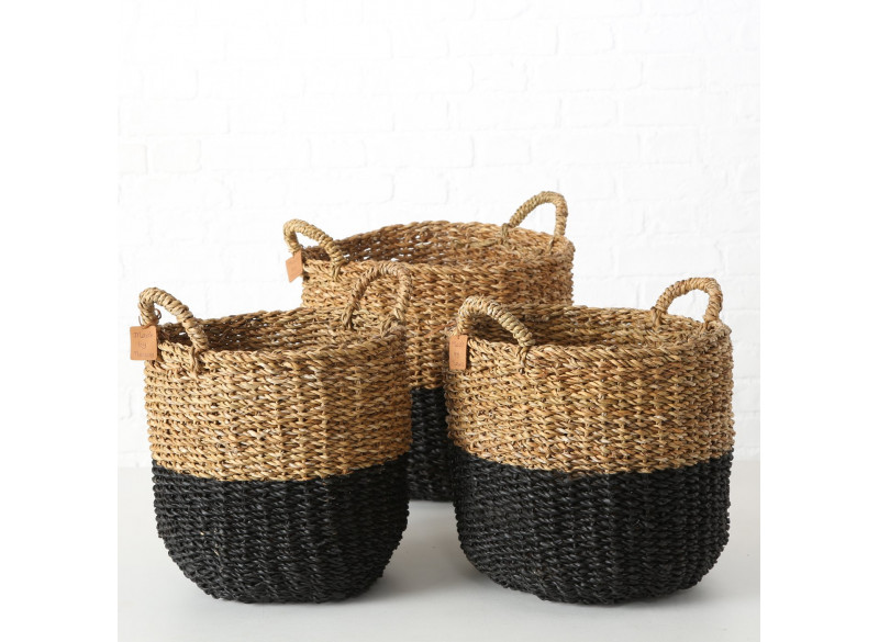 Kurv Søgræs Natur-Sort