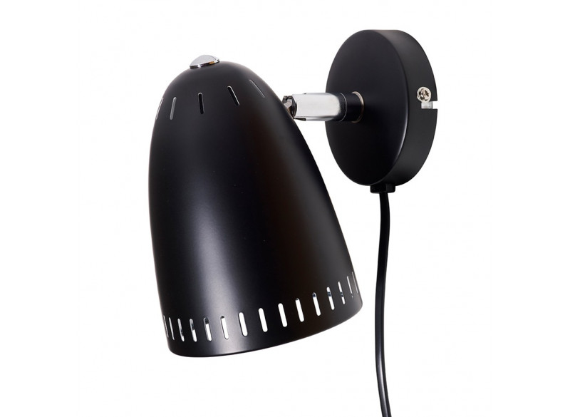 Dynamo kort væglampe -Mat Almost Black 