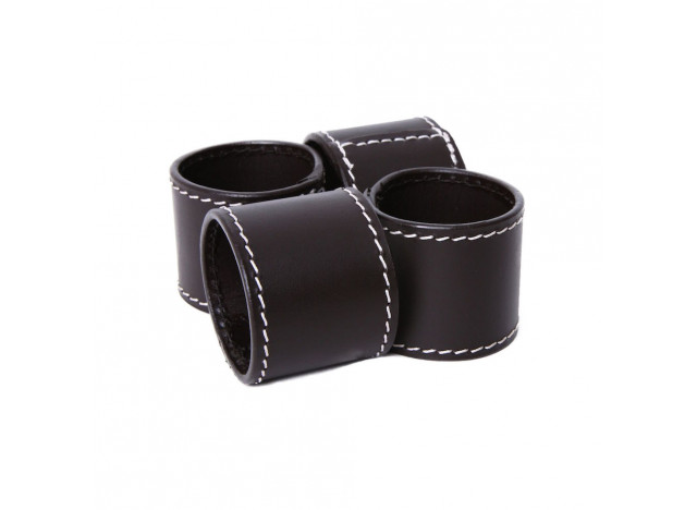 Servietring 4-pak black