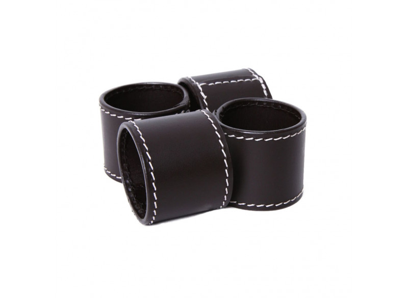 Napkin ring 4-pak black