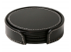 Coasters Leather 6-pak Black