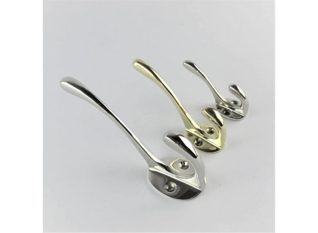 Knage messing dobbel 10 cm