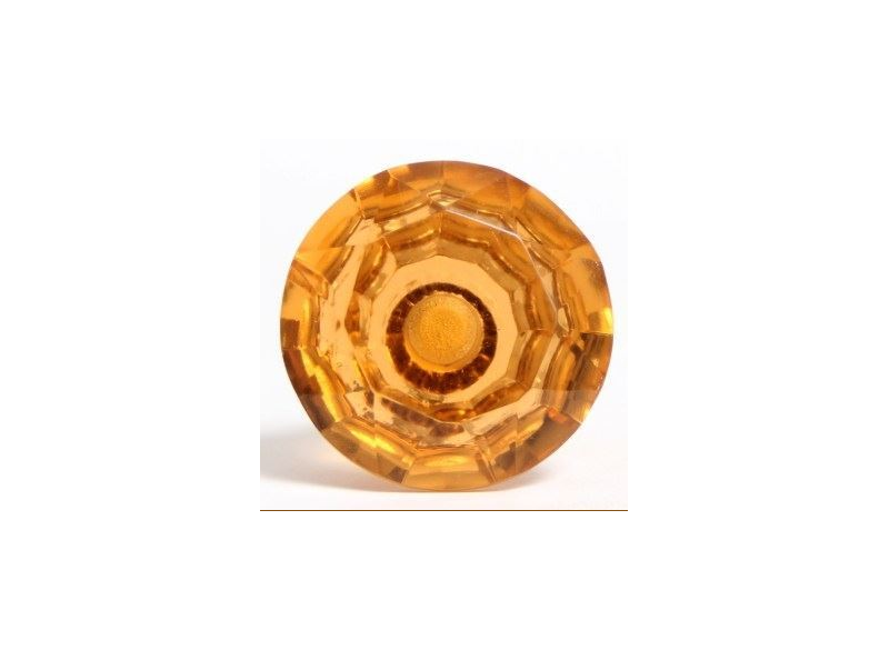 Knop Glas Amber Large