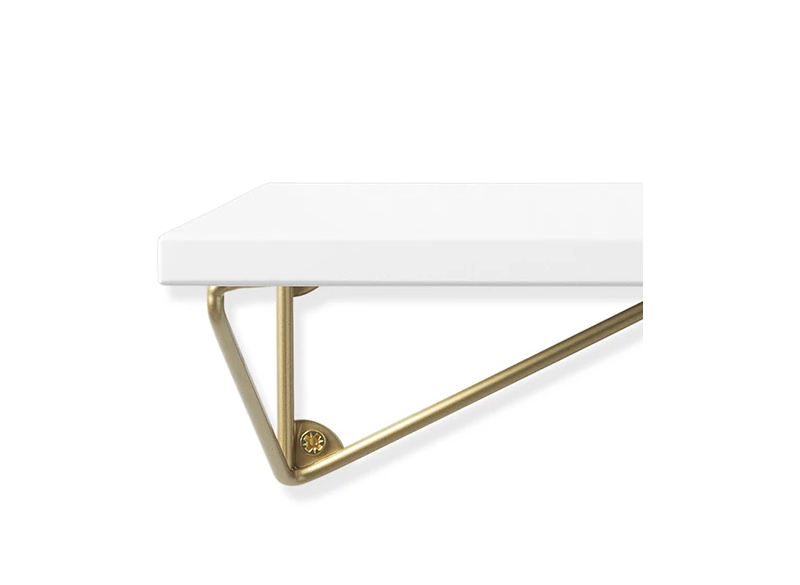 Pythagoras komplet hylde XS Messing-hvid