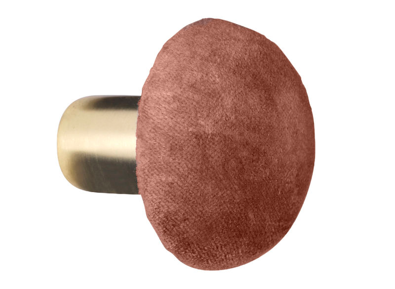 Knage S mahogni velourmessing